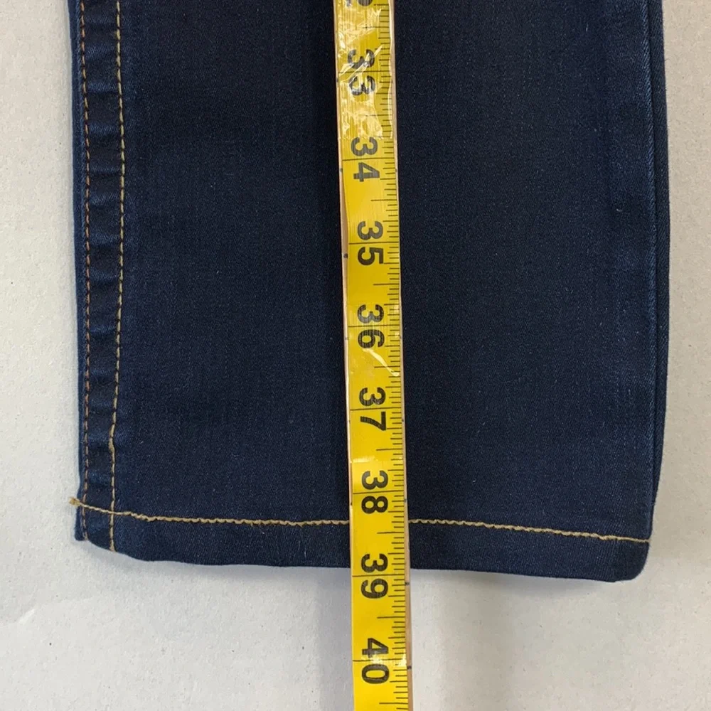 True Religion Women’s 33 Billie Mid Rise Straight Leg Blue Minimal Denim‎ Jeans - Picture 8 of 13